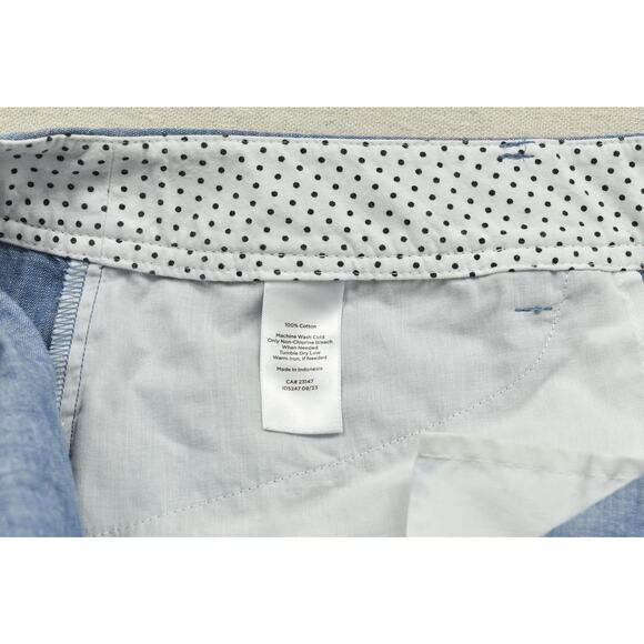 Talbots Women's Blue Linen Blend Perfect Crop Pants Plus Size 24W - Picture 7 of 8